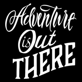 Adventure is Out There CCI Decal Vinyl Sticker|Cars Trucks Vans Walls Laptop|White|5.5 x 5.25 in|CCI2318