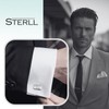 STERLL Men's Cufflinks 925 Silver CHEVRON Gift Box Men Gifts,