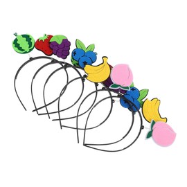 Ipetboom 6pcs Watermelon Party Headbands Girls Holiday Headbands Summer Party Accessory Hawaiian Luau Headwear for Boys and Girls Adults