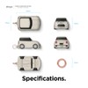 elago MINI CAR Case with Keychain Designed for AirPods 2,