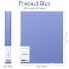 Tuhangcc Binder with Plastic Sleeves 30-Pocket with Clear Sheet Protectors
