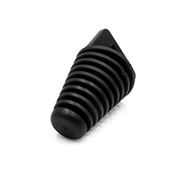sourcing map Black Rubber Motorcycle Muffler Washer Plug, Fits 33-62mm Outlet Diameter