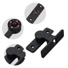 NIYATA 5 Pcs Black Illuminated 90 Degree Door Hook Lock
