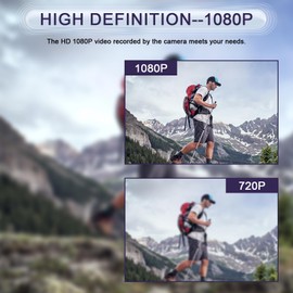 FUXGZ Mini Body Camera HD 1080P Video Recorder Nanny Cam with Motion Detection, Small Video-Only Camera Indoor Security Cam for Baby/Pet, No Audio