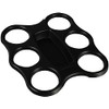 PAPSTAR PS 8.8" x 9.6" x 0.94" Black Cup Tray