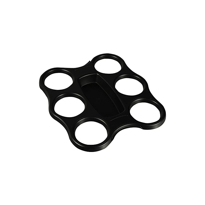 PAPSTAR PS 8.8" x 9.6" x 0.94" Black Cup Tray