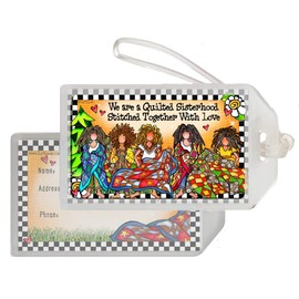 Suzy Toronto Quilt Sisterhood Luggage Tag Gift Items Multicolor
