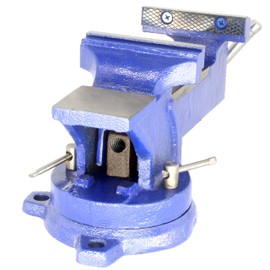 HFS Heavy Duty Bench Vise - 360 Swivel Base with Lock, Big Size Anvil Top (4'')