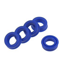 YOKIVE 5 Pcs UN Radial Shaft Seals, Industry PU Oil Seals for Hydraulic Cylinders (Blue, 10-mm ID x 16-mm OD 6-mm Width)