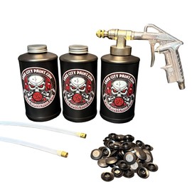Complete Pro Undercoating Gun - 2 Wand Kit (3 B Quart Bottles)