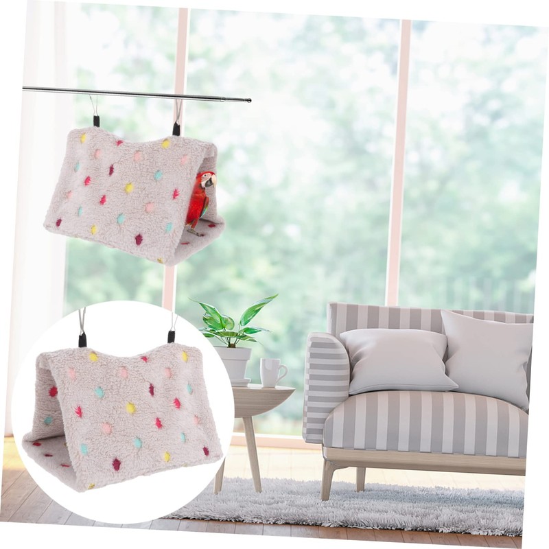 SUPVOX Flannel Parrot Nest Bird Warm Nest Hanging Design Comfortable