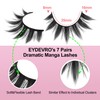 False Eyelashes Manga Anime Lashes Japanese Cosplay Spiky Lashes Mink