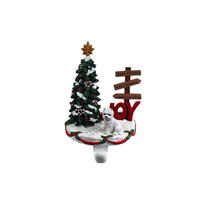 DogLoverStore Westie Stocking Holder Hanger