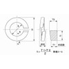 Stainless Steel/SS Black Spring Washers [No. 2] M6 (Pack of