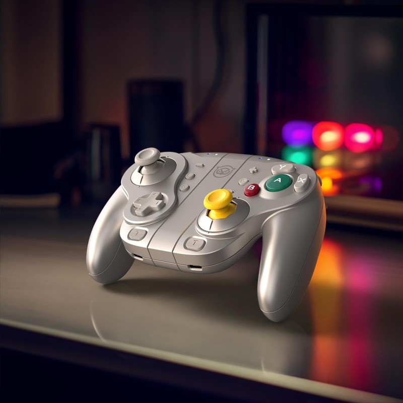 NYXI Wizard Gamecube Switch Controller for Switch/Switch OLED, Wireless Switch