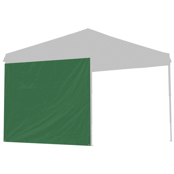 FIELDOOR Lightweight Aluminum Tarp Tent, 8.2 x 8.2 ft (2.5 x 2.5 m), Dedicated Side Sheet (Side Curtain), Wall Screen Type, Green