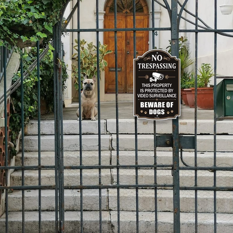 2 Pack No Trespassing This Property is Protected by Video