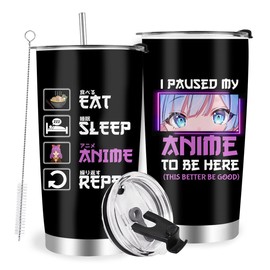 Anime Lover Gifts for Girls, Anime Gifts For Women, Anime Lover Stainless Steel Tumblers 20oz, Anime Merch, Japanese Gifts, Birthday Kawaii Gifts for Anime Lovers
