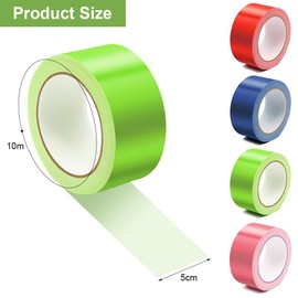LINYIJOY 4 Rolls 5 cm x 10 m Fabric Tape, Colourful, Duct Tape, Colourful Duct Tape, Fabric Tape, Gaffer Tape, Waterproof Repair Tape, Duct Tape for Repairs, Industrial DIY (4 Colours)