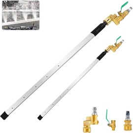 Csttler 2PCS Radiator Cleaning Wand Set, 8-Hole 39" 24" Water Air Flush Tool