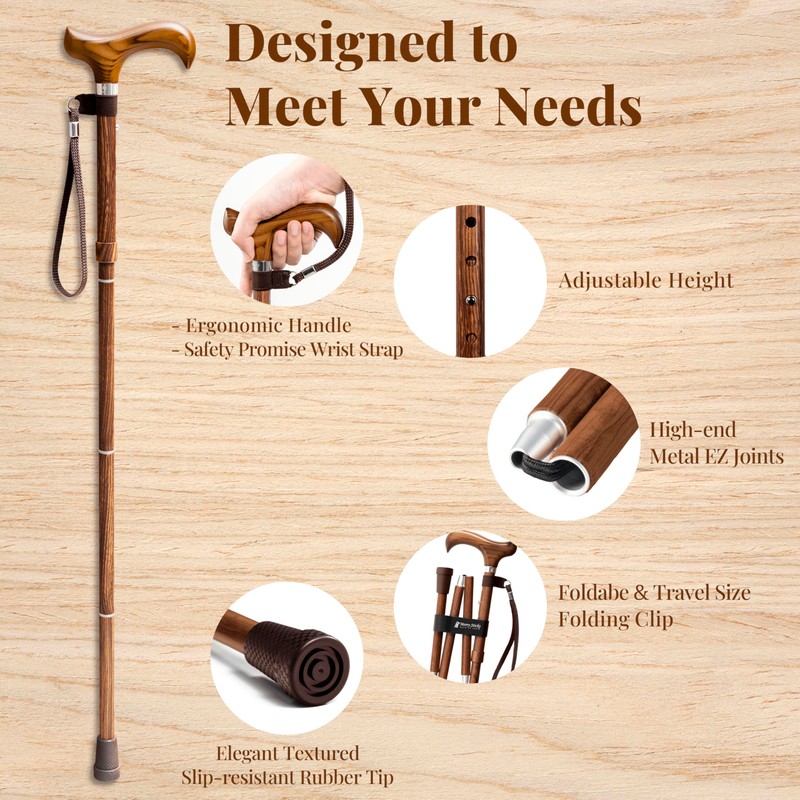 [Combo] Merry Sticks Lightweight Foldable Walking Canes for Women and