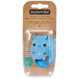 BROCHE SUJETA CHUPON "MEANINGFUL LIFE" AZUL SUAVINEX