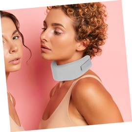 CIYODO Adjustable Neck Brace Support Breathable Sponge Protector for Comfortable Neck Support Suitable for Family Office Use Grey