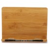 wishacc Bamboo Book Stand, Adjustable Book Holder Tray and Page