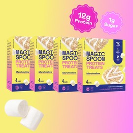 16 Magic Spoon Protein Cereal Treats (4 Boxes) - Marshmallow Flavor - Snack