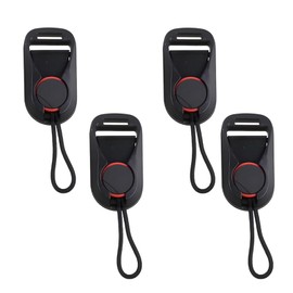 Wjelet Set of 4 Camera Strap Adapter Quick Release Adjustable Camera Strap Buckle with Clip System, Connector for Camera Shoulder Straps, Wrist Straps and Binoculars