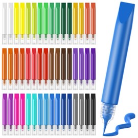 HBorna 72 Pcs Suncatcher Paint Pens for Kids Stained Glass Pigment Window Art Pens Suncatcher Paint Crafts Sets for Kids(10ML Each,24 Colors)