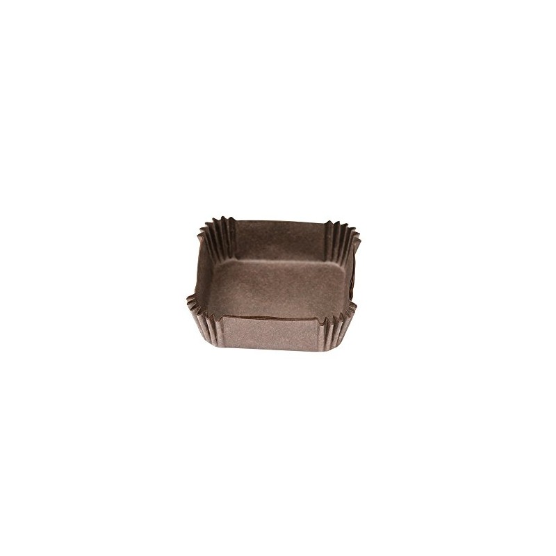 DECORA 0339776 CF 1500 KLEINE QUADRATISCHE PAPIERFÖRMCHEN BRAUN 35X35XH15 MM