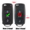 Chaexii Volkswagen key fob with pin removal tool, 3 buttons