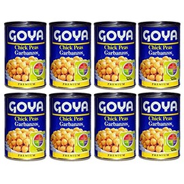 Goya Chick Peas Garbanzo 15.5 oz.cans (PACK OF 8 Cans)
