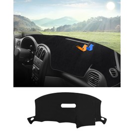 Autorder Dashboard Cover Mat for 2001-2007 Dodge Caravan/Grand Caravan/Chrysler Town Country Accessories Dash Cover Flannel Dash Mat Protector (Without Raised Display w/o Sensor)