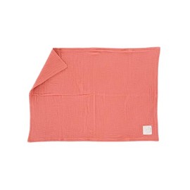 Träumeland Baby Blanket Made of Muslin Apricot, 75 x 100 cm, Versatile Cuddly Blanket, Extra Cuddly – Perfect as a Mat, Nursing Cover or Sun Protection