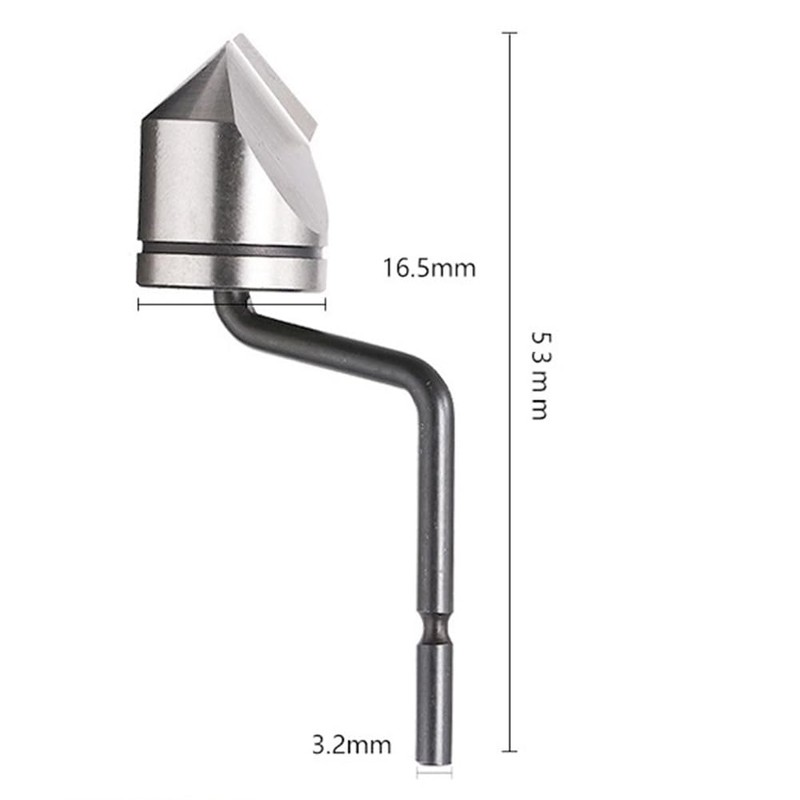 Wisyurt Countersink Blade,Inner Hole Chamfer Deburring Repairing Blade for Wood/Plastic/Steel,