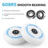 WHEELGOO 8-Pack LED Light Up Inline Skate Wheels for Kids