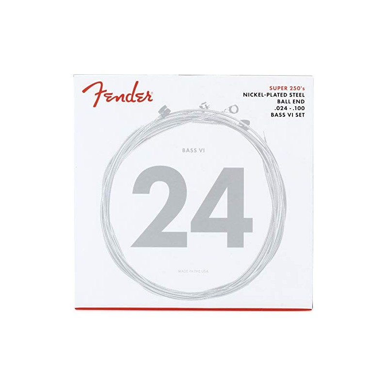 Fender Super 250 Bass VI Strings, Nickel Plated Steel, Ball