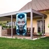 Scientific Robot Artificial Intelligence Banner Backdrop AI Robot Theme Decor