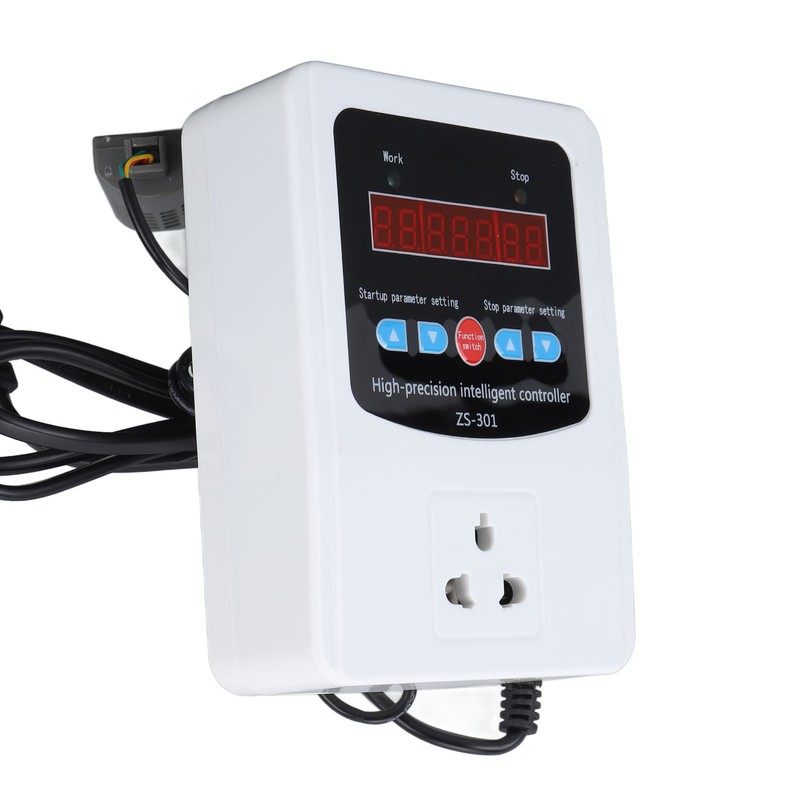 1500W Digital Humidity Controller LCD Display Humidistat Plastic Timing Air
