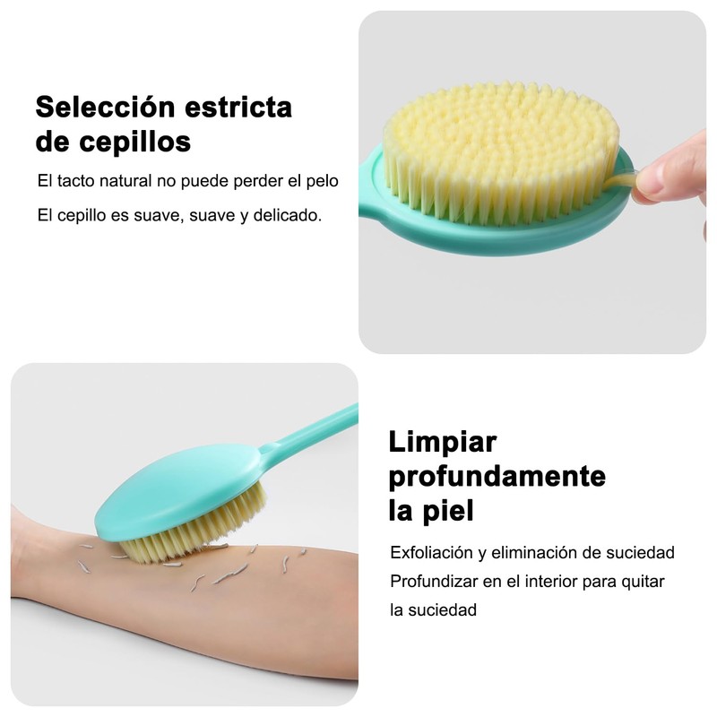 Cepillo corporal,cepillo corporal para baño,cepillo para la espalda ducha, 2