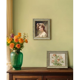 Sonefreiy 8x10 Picture Frame Vintage Green Gold Antique Retro Photo Frame Desk and Wall Hanging Family Friends Wedding Gift