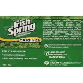 Irish Spring Bar Soap, Clean Fresh Scent, 3.75 Oz, Case of 18