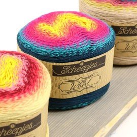 Scheepjes - Scheepjes Whirl 769 BlackBerry Mint Chip Yarn - 1x1000m