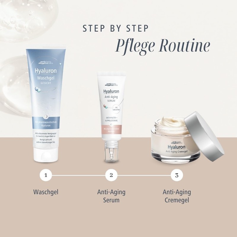 Hyaluronic Anti-Ageing Cream Gel I Reduces Wrinkles I with SPF30