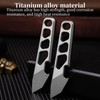 Titanium crowbar, EDC tool crowbar, mini pry bar, EDC bottle