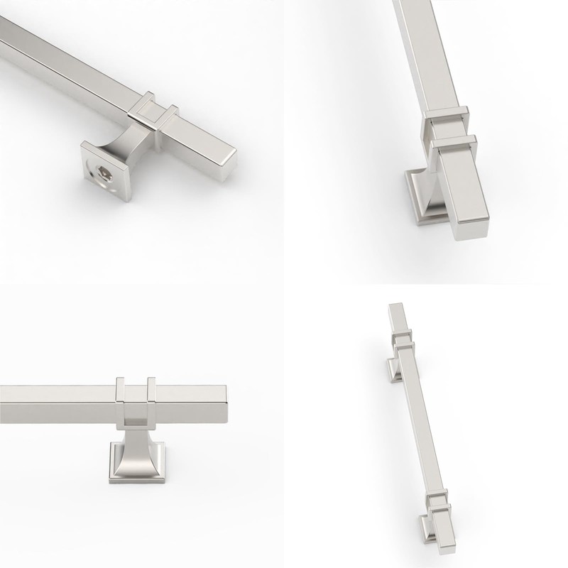 Coinkoly 10 Pack 7-1/2"(192mm) Brushed Nickel Cabinet Pulls Kitchen Satin