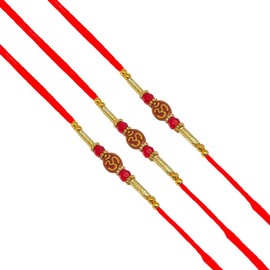 WhopperIndia Set of 3 OM Rakhi Thread | Raksha bandhan Gift for Your Brother | Rakhi for Brother | Rakhi Bracelet for Rakhabandhan | Rakhi for bhaiya bhabhi | rakhi for boys | Rakhi for Brother