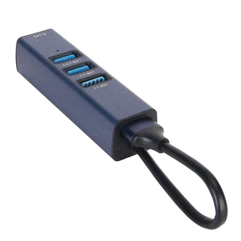 USB to Ethernet Adapter 4 Ports 100Mbps 5Gbps Aluminium Alloy